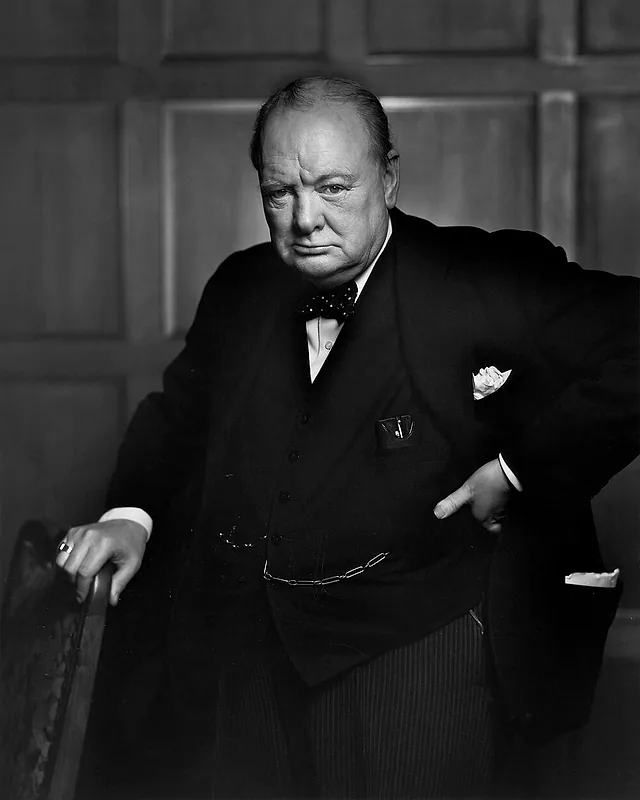 Winston Churchill人物肖像